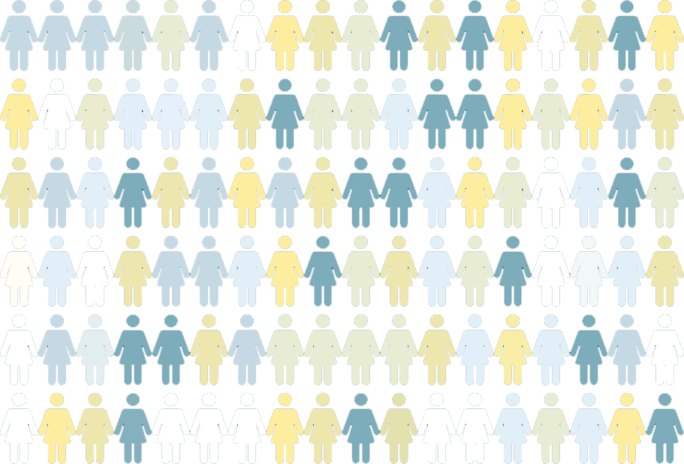 Graphic showing diverse experiences of menopause